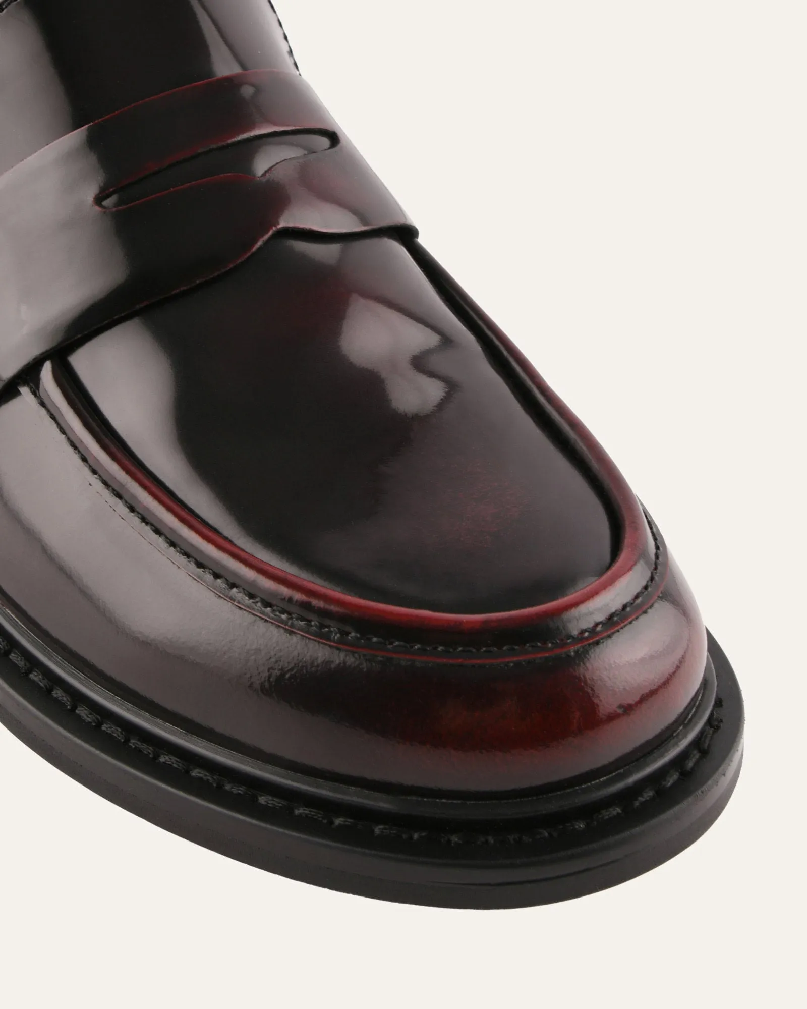 EBONY LOAFERS BURGUNDY LEATHER sold by Jo Mercer product image thumbnail 3