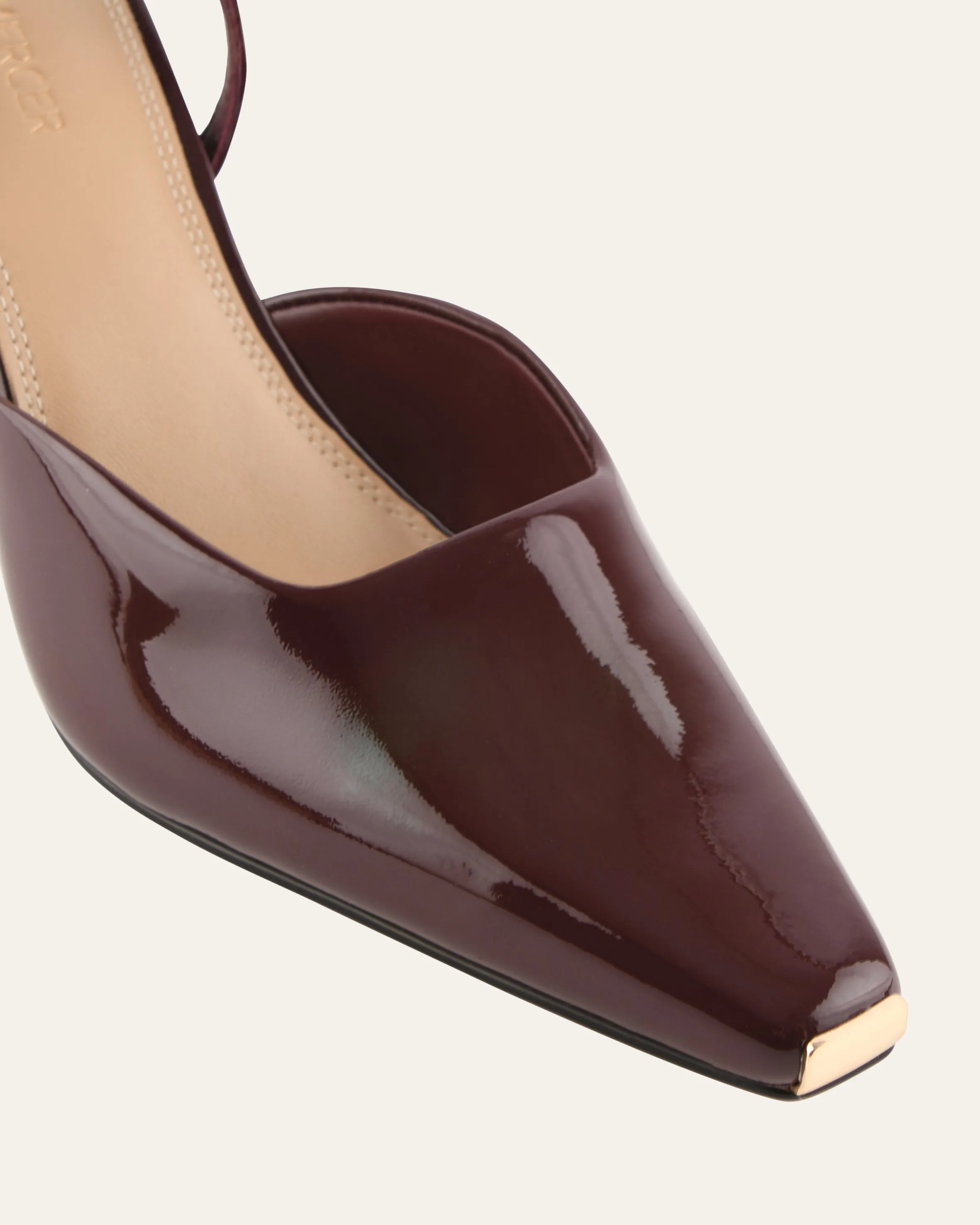 JACQULINE MID HEELS MERLOT PATENT sold by Jo Mercer product image thumbnail 3