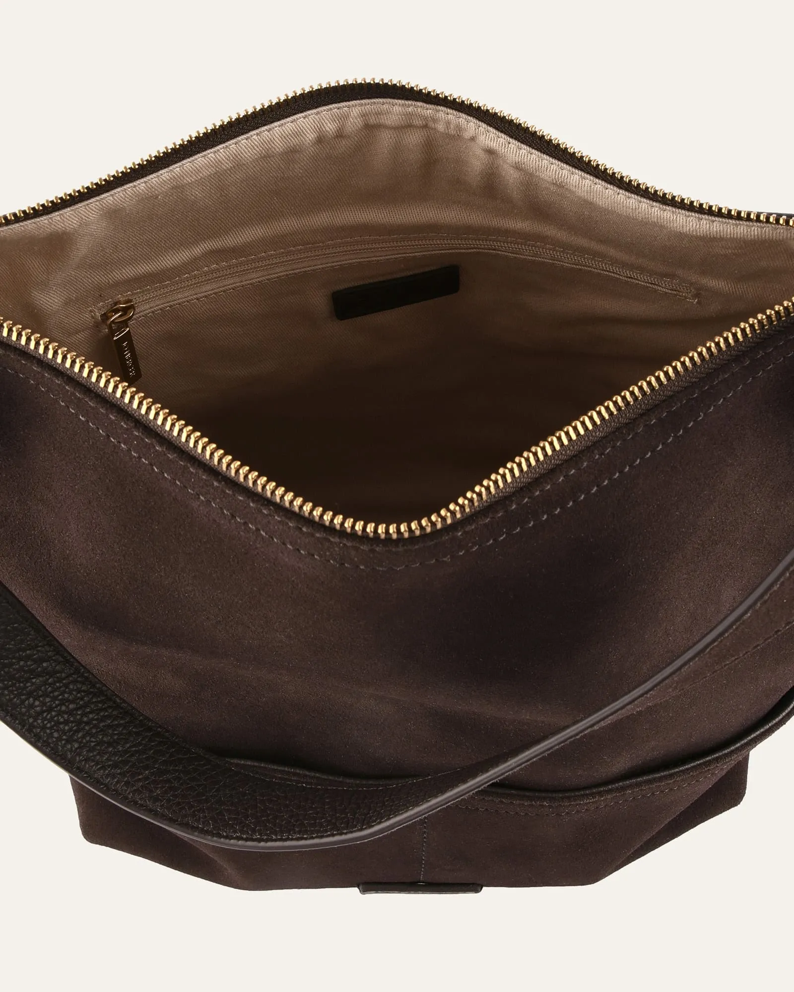 MICAH SHOULDER BAG BITTER CHOC SUEDE sold by Jo Mercer product image thumbnail 5