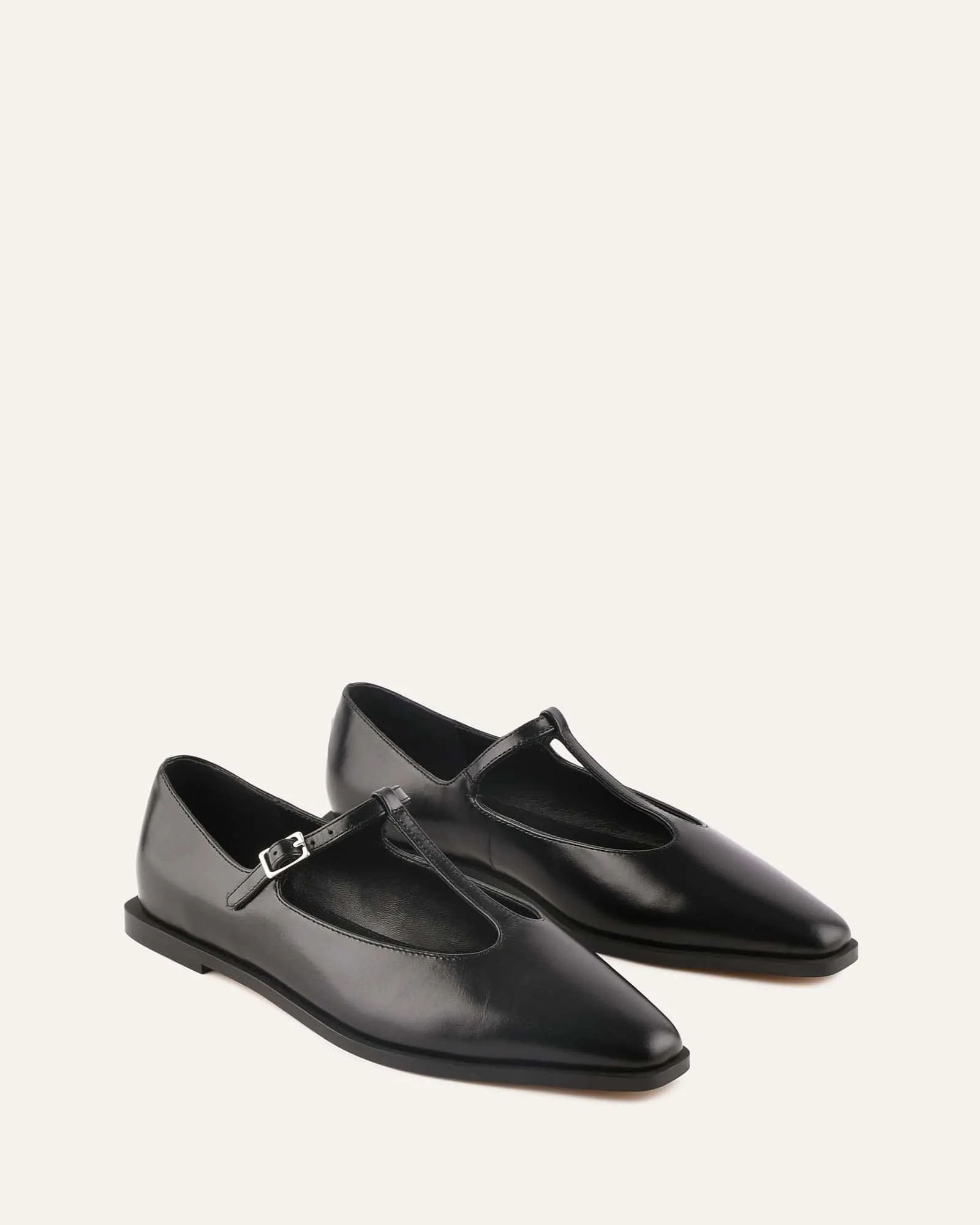 JENSON DRESS FLATS BLACK LEATHER sold by Jo Mercer product image thumbnail 2
