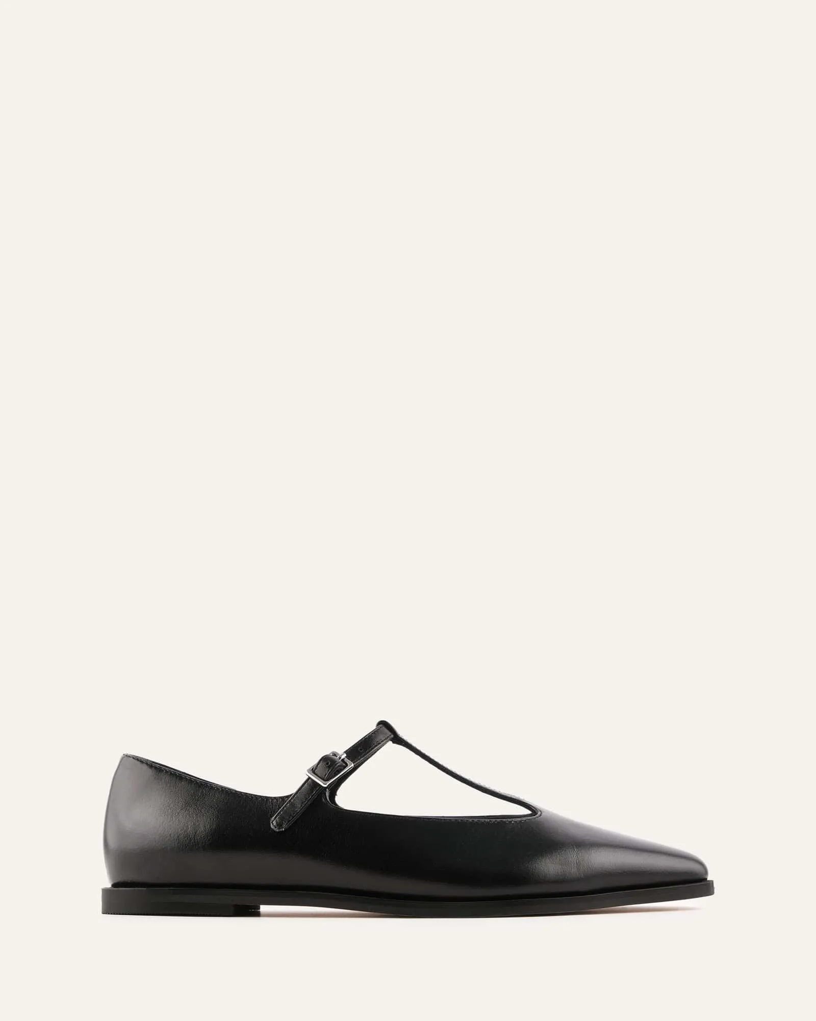 JENSON DRESS FLATS BLACK LEATHER sold by Jo Mercer