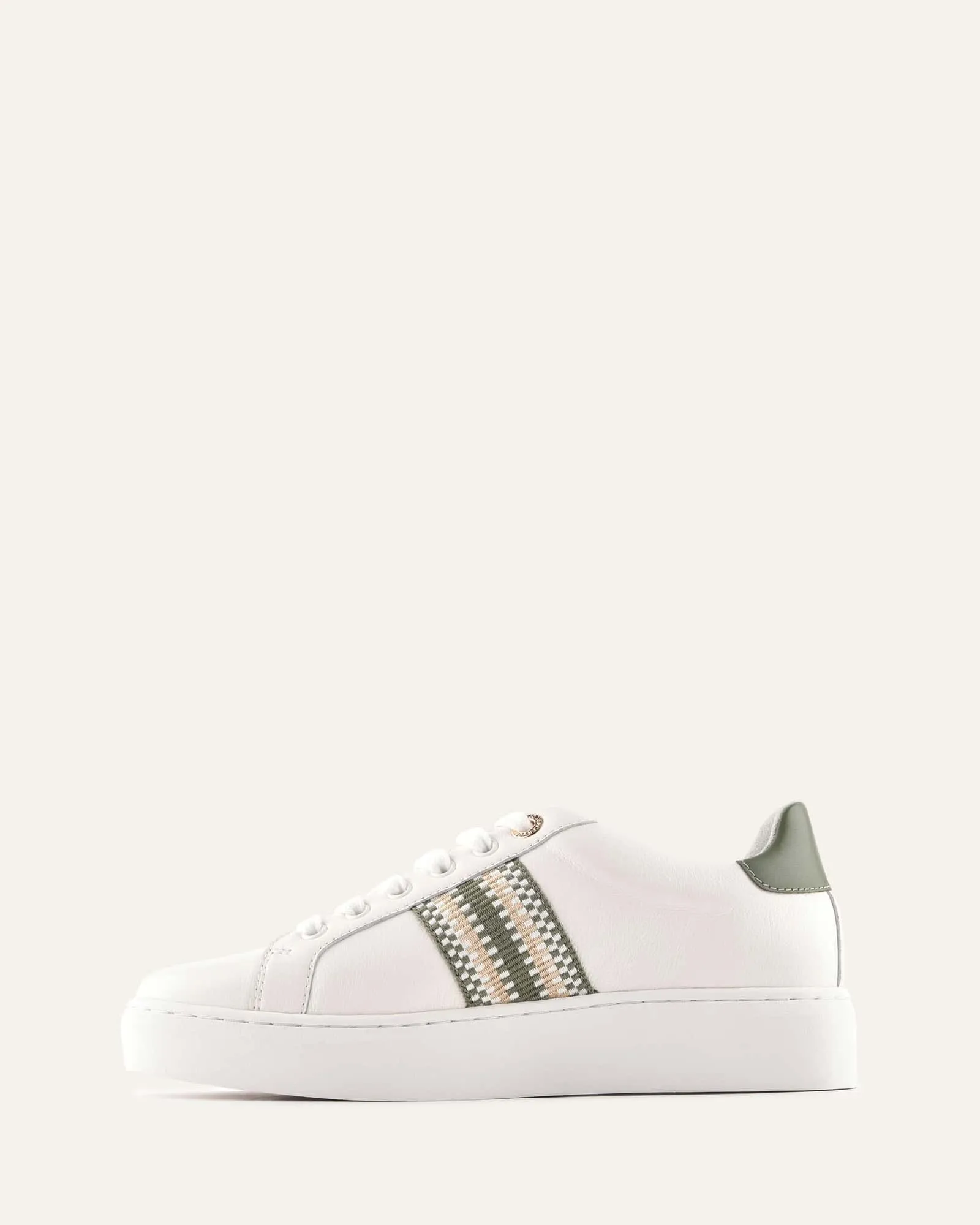 HOLLY SNEAKERS WHITE/SAGE LEATHER sold by Jo Mercer product image thumbnail 5