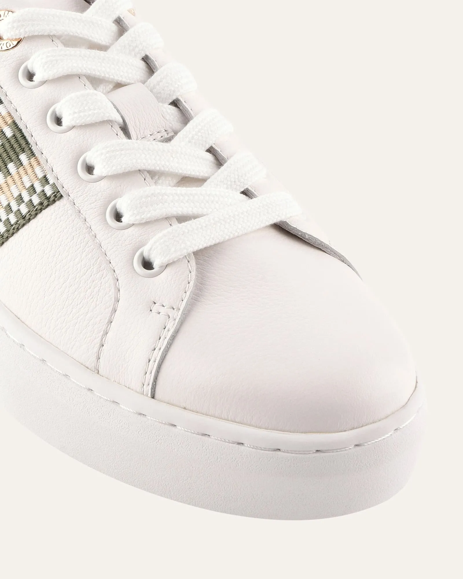 HOLLY SNEAKERS WHITE/SAGE LEATHER sold by Jo Mercer product image thumbnail 3