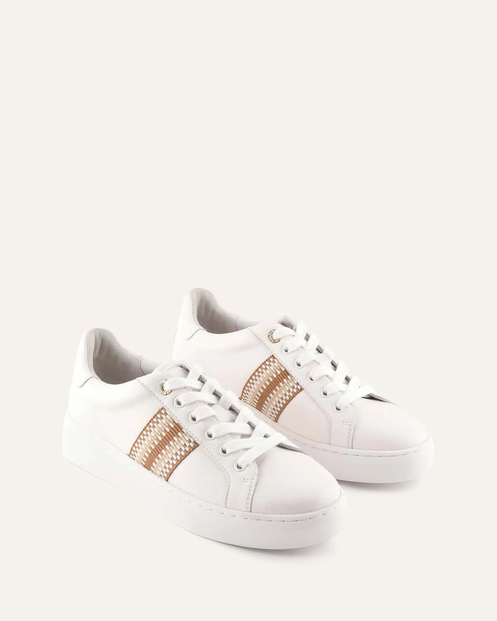 HOLLY SNEAKERS WHITE LEATHER sold by Jo Mercer product image thumbnail 2