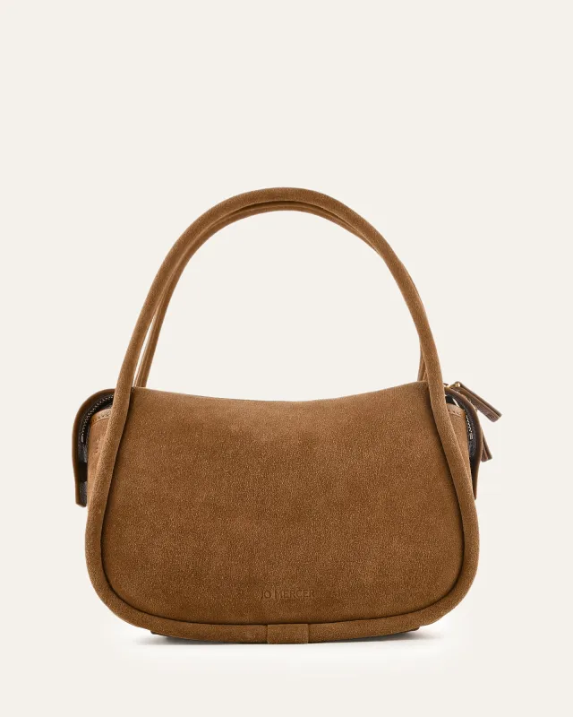 CHASE CROSSBODY BAG BISCUIT SUEDE made by Jo Mercer