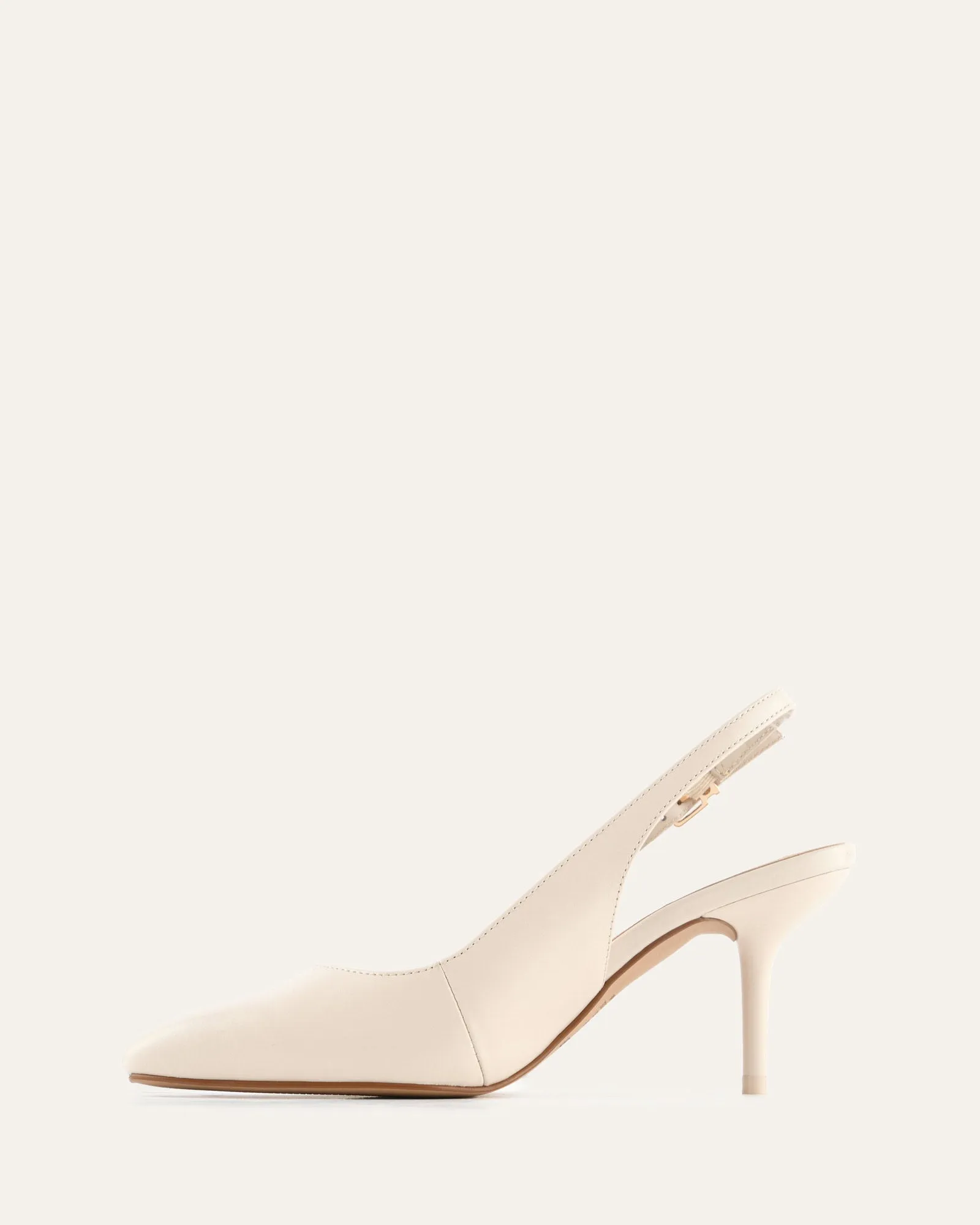 TERRANCE MID HEELS OFF WHITE LEATHER sold by Jo Mercer product image thumbnail 5