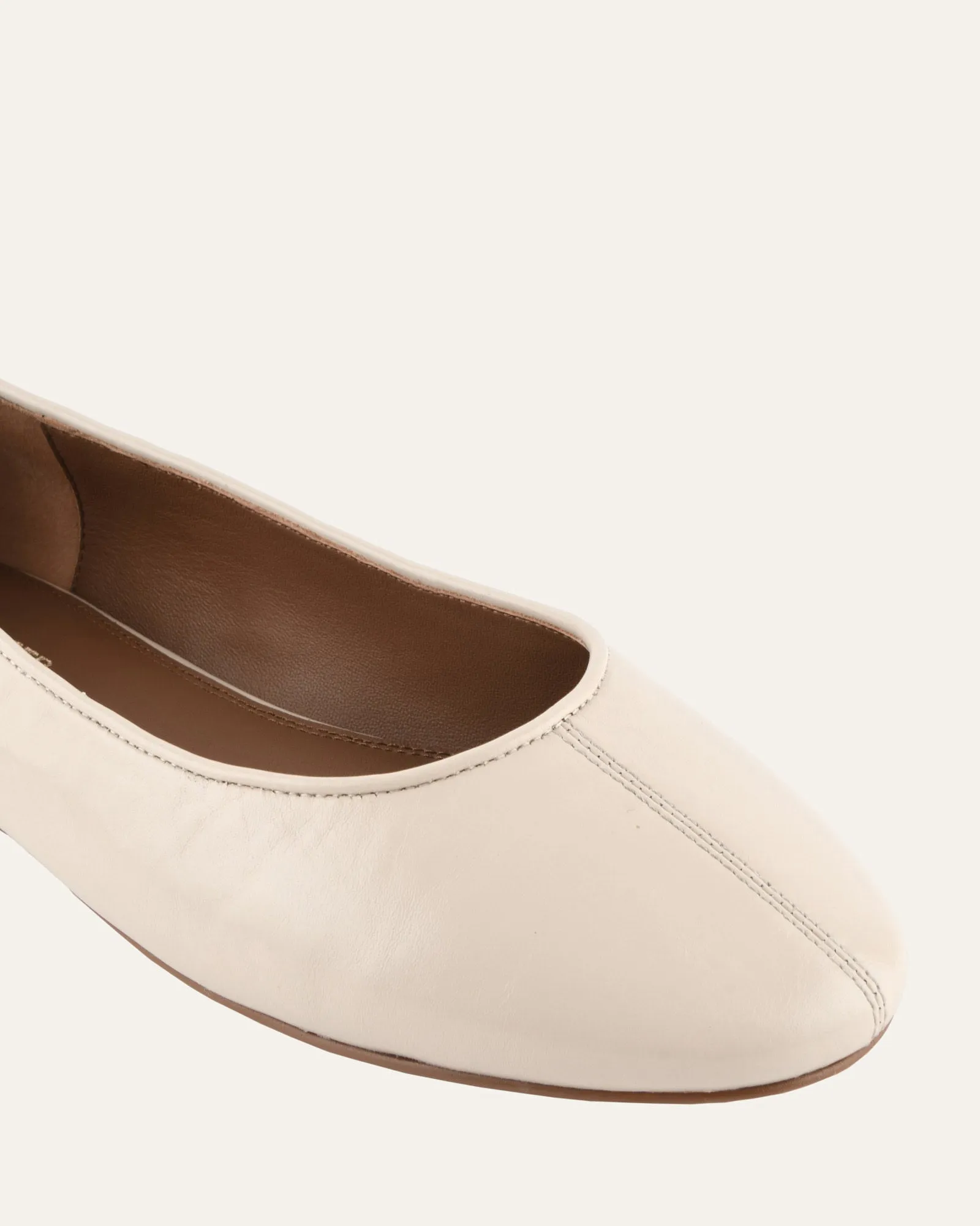 YARRA DRESS FLATS OFF WHITE LEATHER sold by Jo Mercer product image thumbnail 3