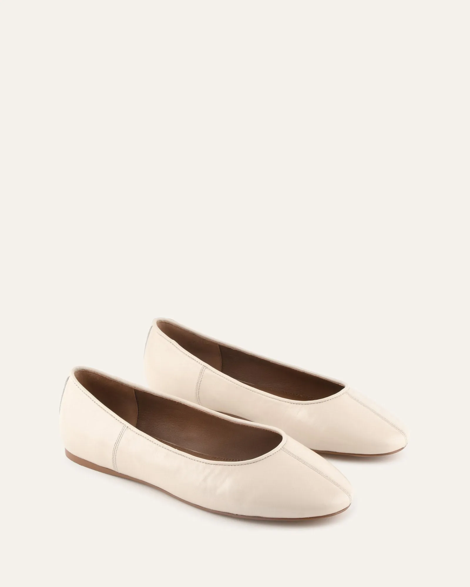YARRA DRESS FLATS OFF WHITE LEATHER sold by Jo Mercer product image thumbnail 2