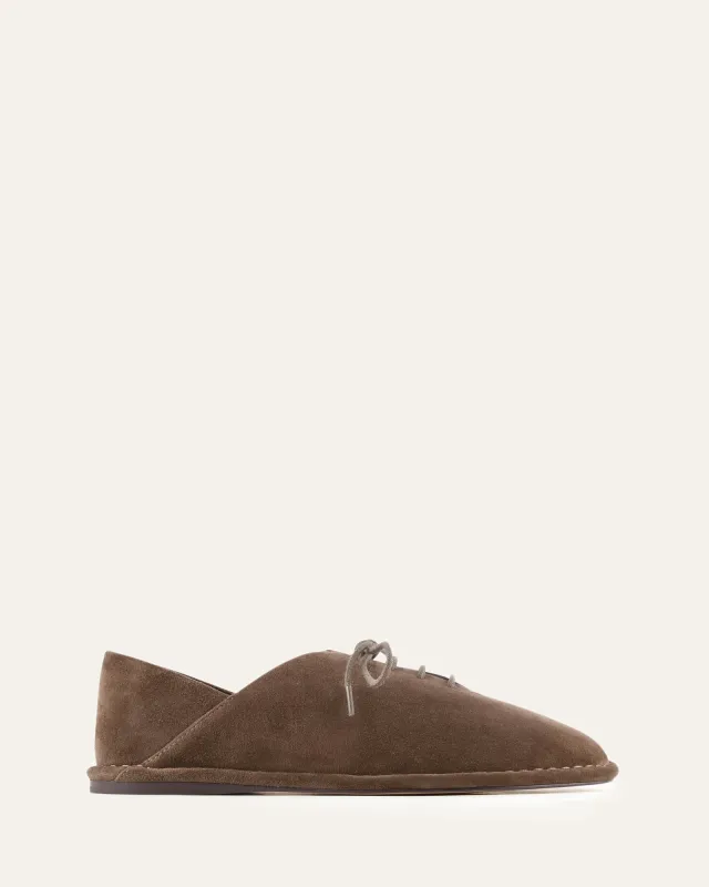 PAISLEY LACE UPS ASH SUEDE made by Jo Mercer