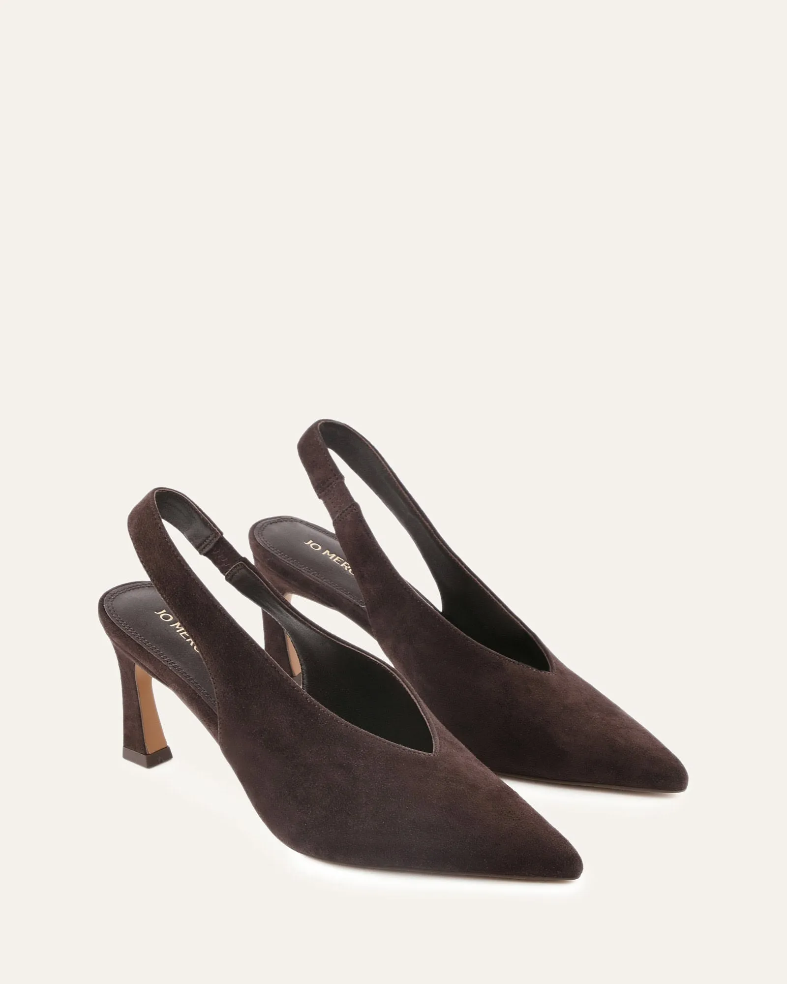 EVIE MID HEELS BITTER CHOC SUEDE sold by Jo Mercer product image thumbnail 2