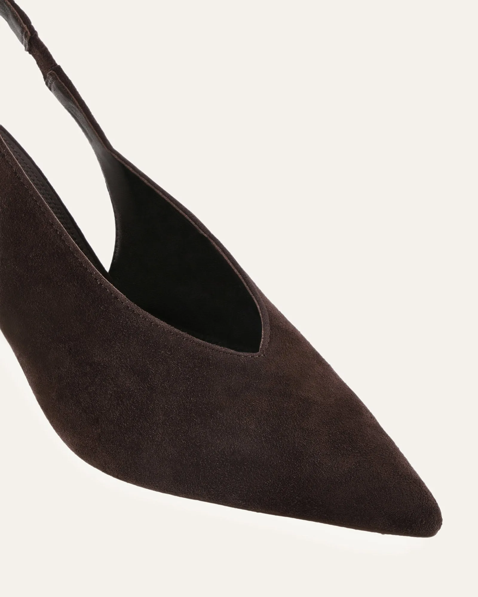 EVIE MID HEELS BITTER CHOC SUEDE sold by Jo Mercer product image thumbnail 3
