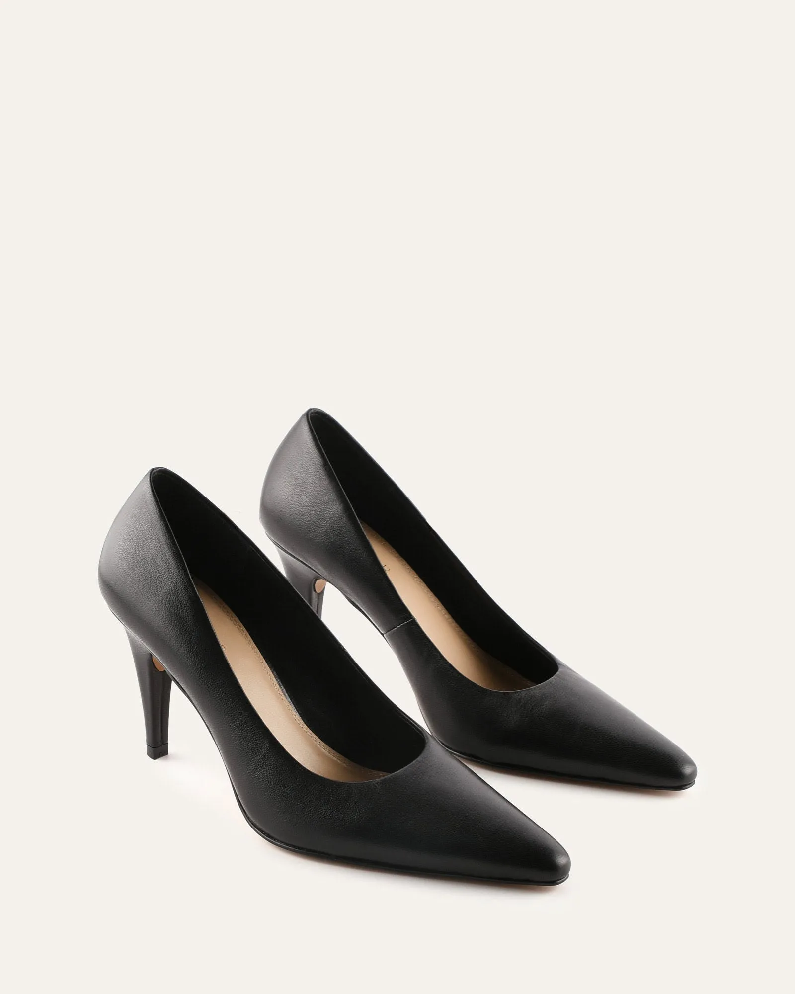 DASH HIGH HEELS BLACK LEATHER sold by Jo Mercer product image thumbnail 3