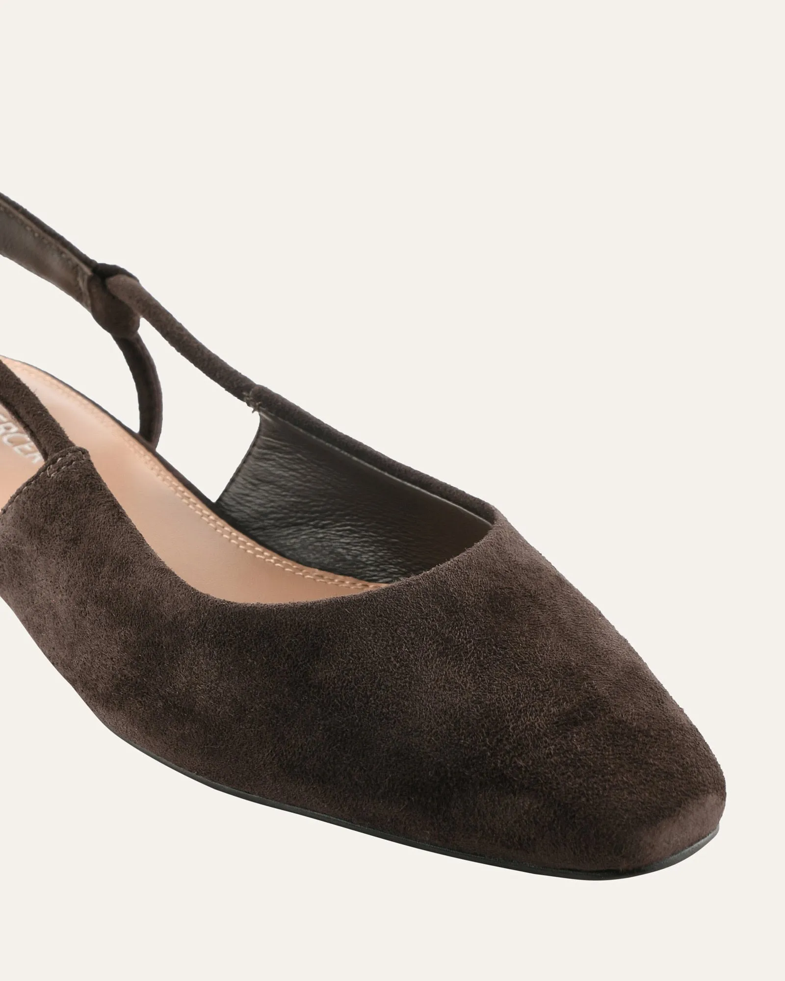LARISSA DRESS FLATS BITTER CHOC SUEDE sold by Jo Mercer product image thumbnail 3