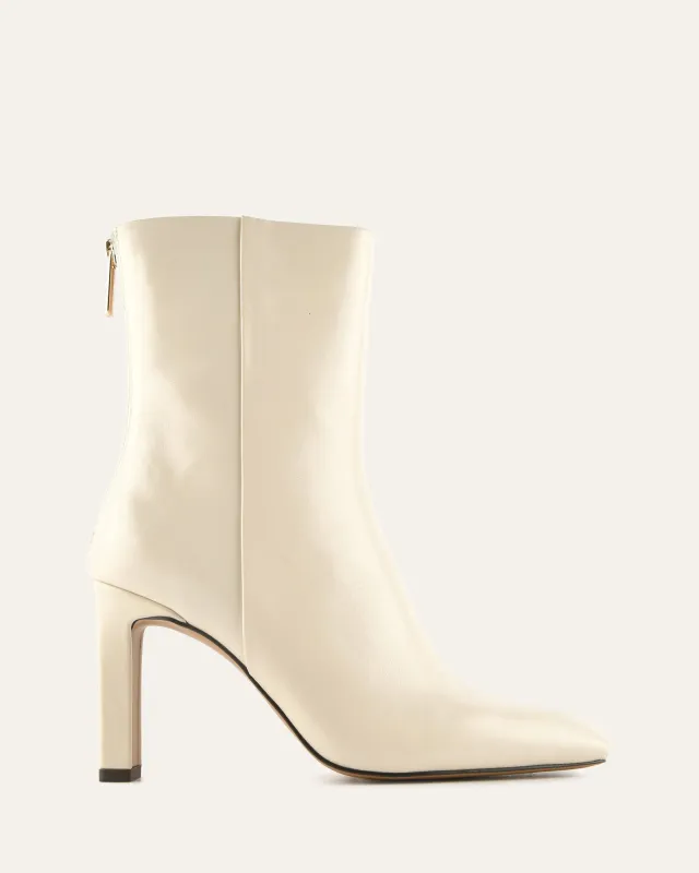 TAYLOR HIGH ANKLE BOOTS OFF WHITE LEATHER made by Jo Mercer