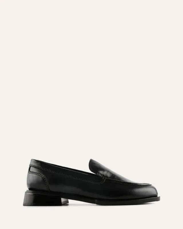 BENNETT LOAFERS BLACK LEATHER made by Jo Mercer