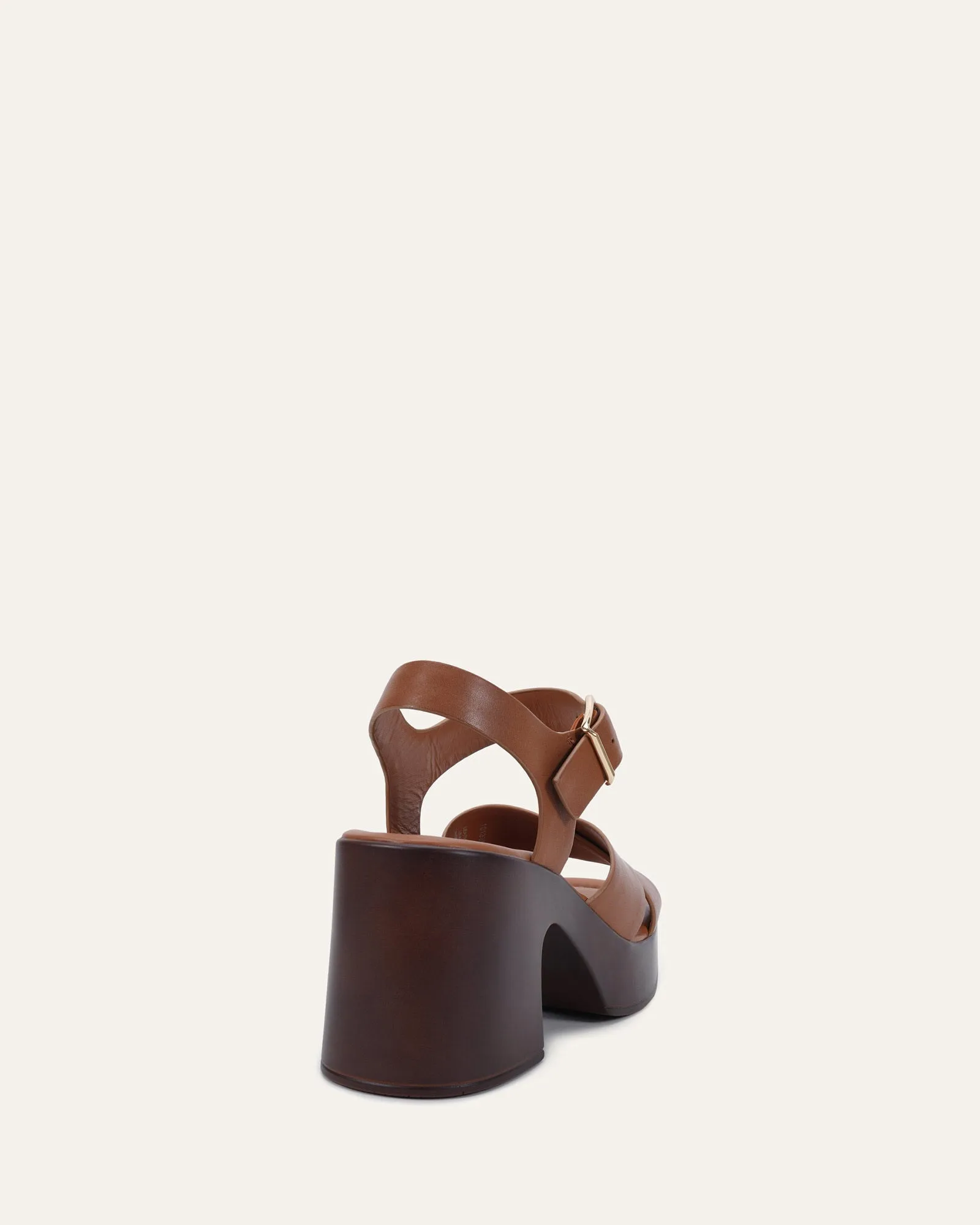 WILMA MID HEEL SANDALS TUSCAN TAN LEATHER sold by Jo Mercer product image thumbnail 4
