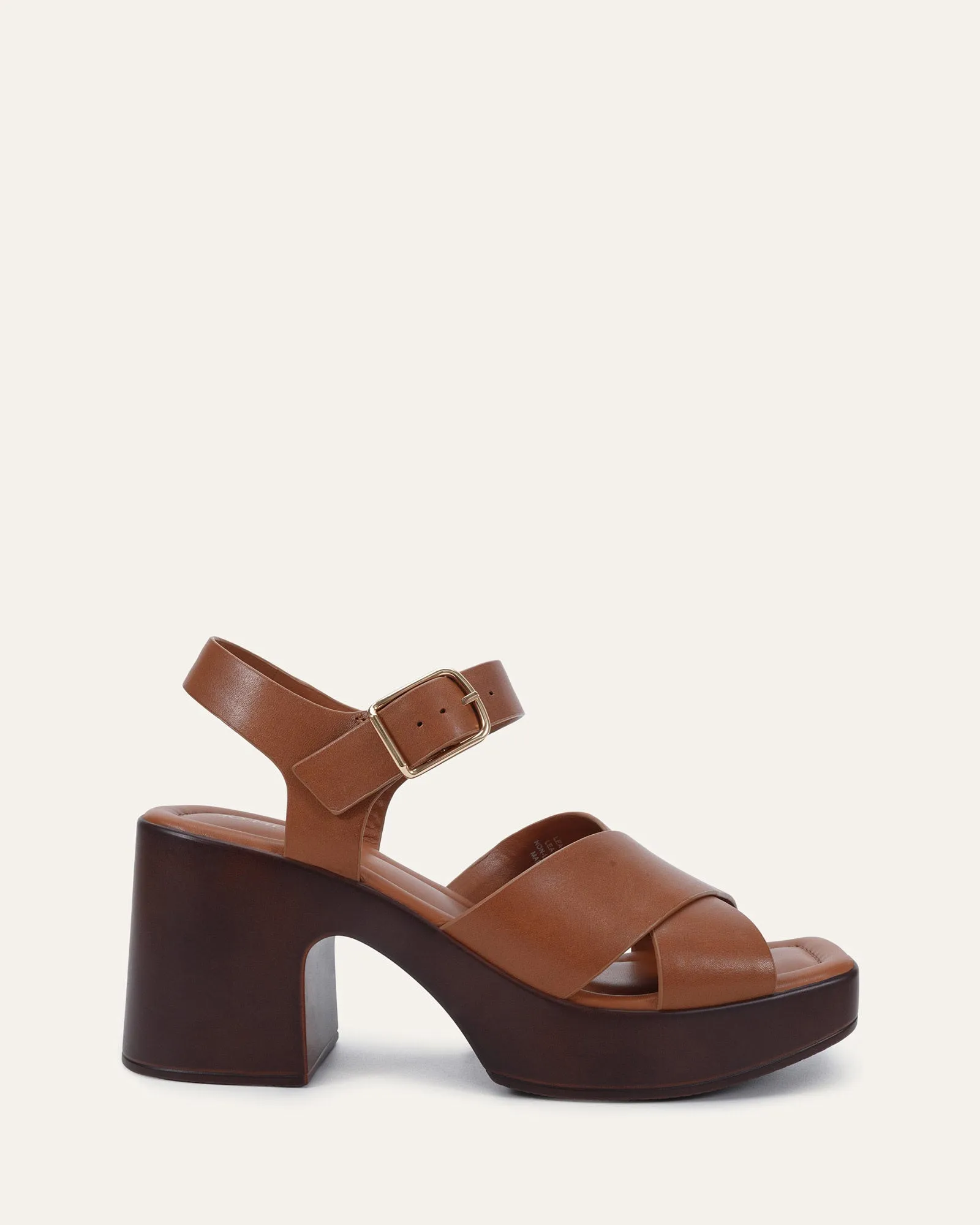 WILMA MID HEEL SANDALS TUSCAN TAN LEATHER sold by Jo Mercer