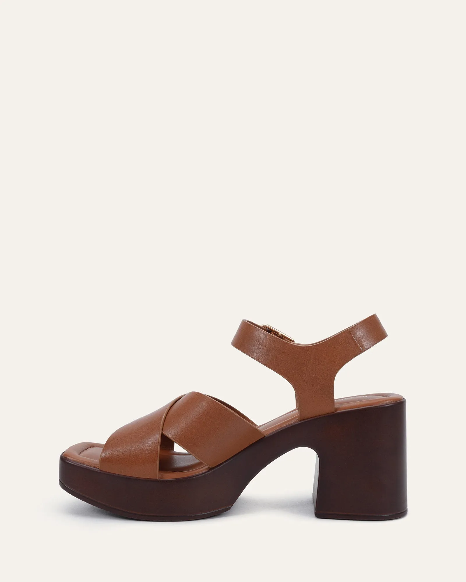 WILMA MID HEEL SANDALS TUSCAN TAN LEATHER sold by Jo Mercer product image thumbnail 5