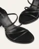 PIP HIGH HEEL SANDALS BLACK LEATHER sold by Jo Mercer