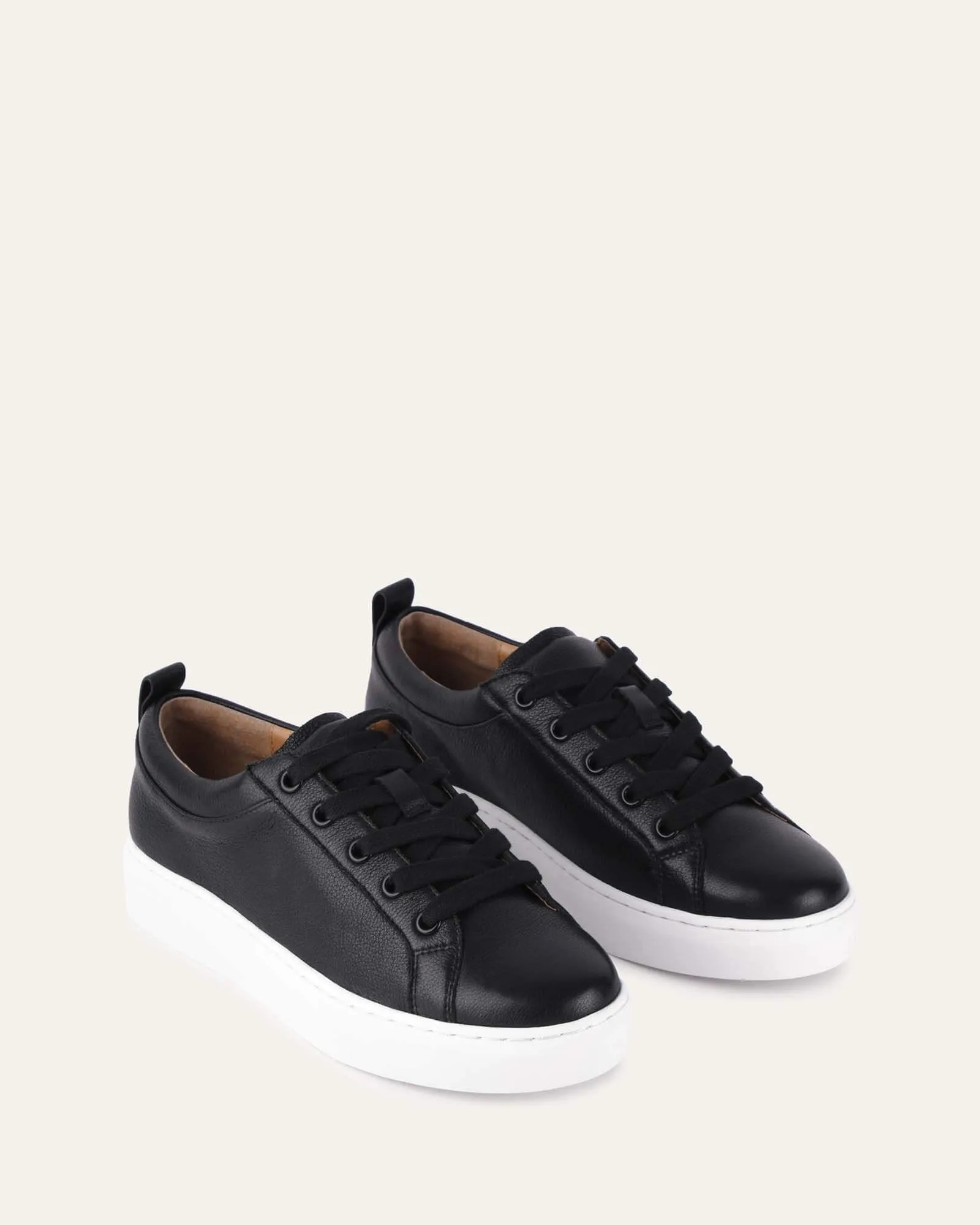 HILDA SNEAKERS BLACK LEATHER sold by Jo Mercer product image thumbnail 3