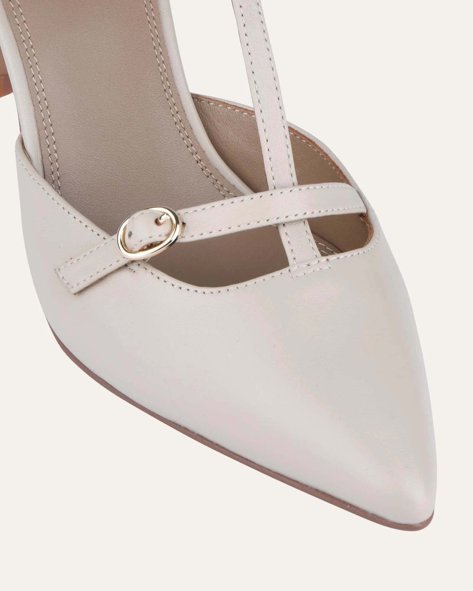 KEMBLA MID HEELS SAND LEATHER sold by Jo Mercer product image thumbnail 4