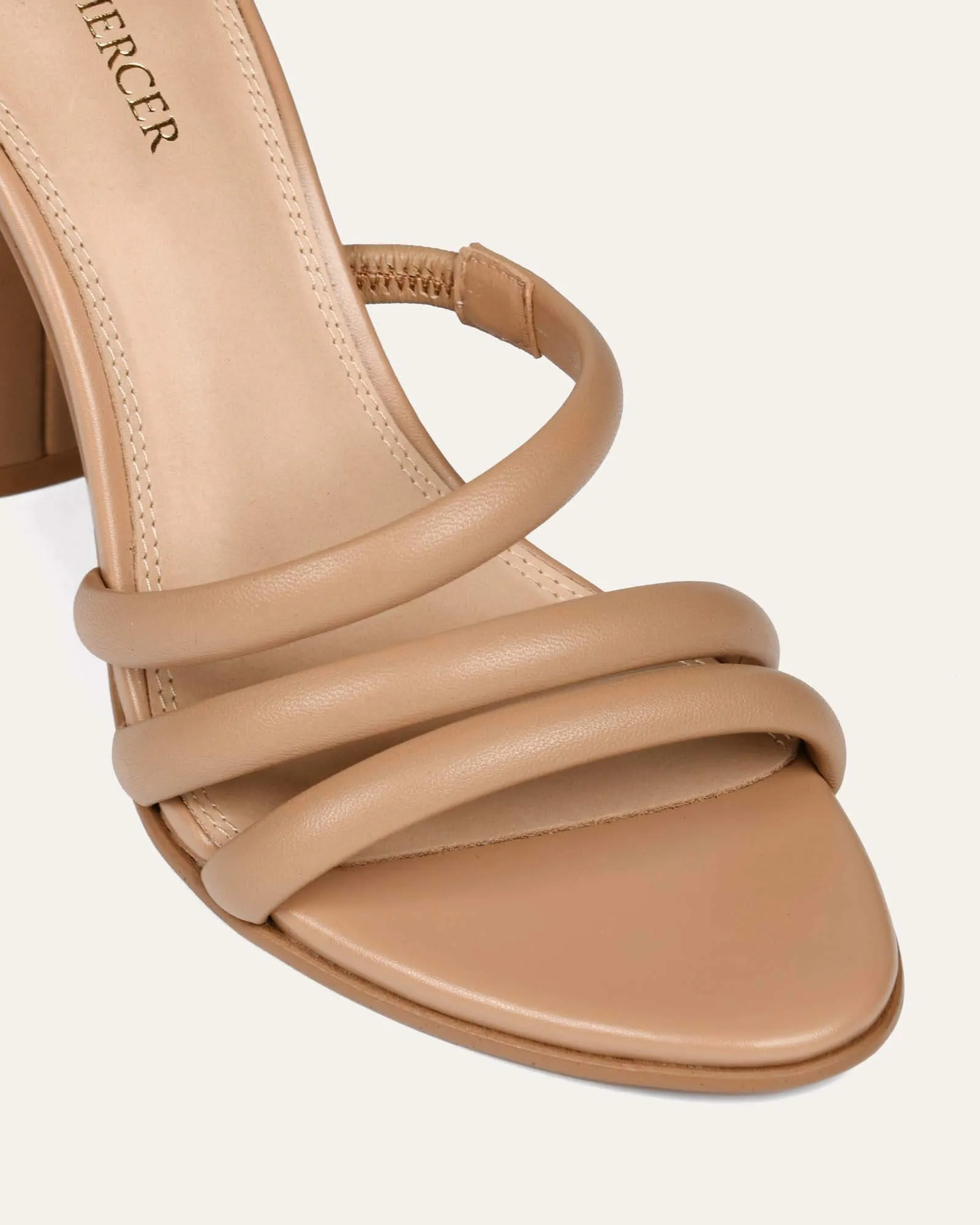 PIPPIN HIGH HEEL SANDALS BEIGE LEATHER sold by Jo Mercer product image thumbnail 4