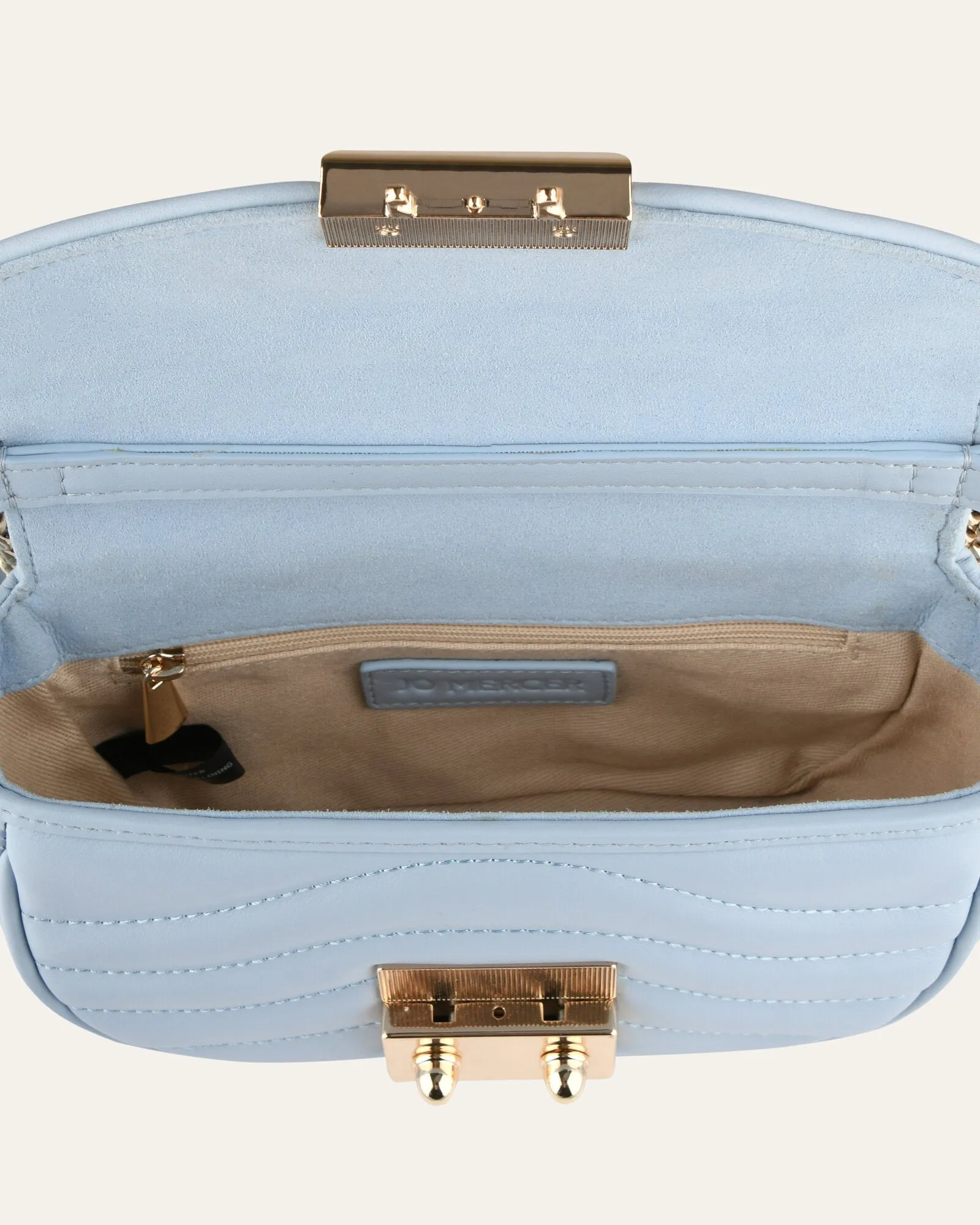 MAYA CROSS BODY SKY BLUE LEATHER sold by Jo Mercer product image thumbnail 4