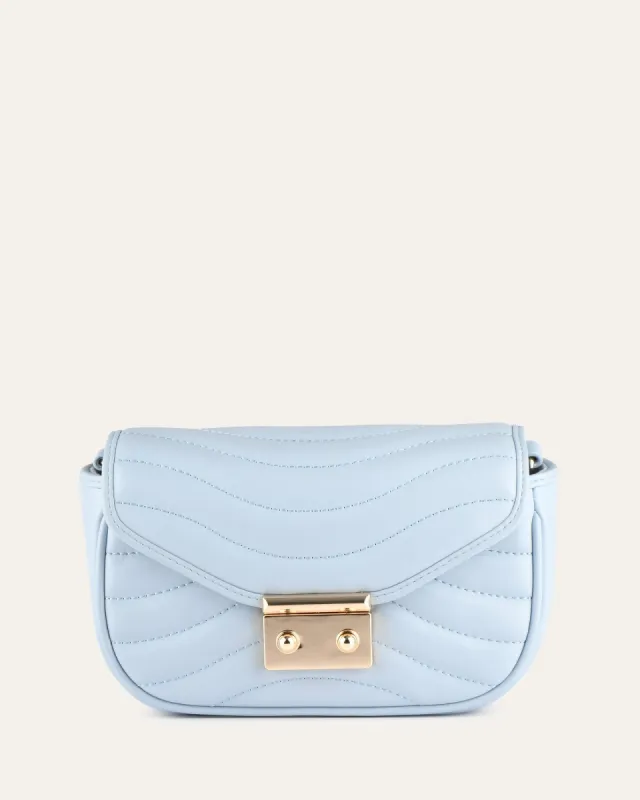 MAYA CROSS BODY SKY BLUE LEATHER sold by Jo Mercer