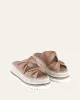 ELENA ESPADRILLE SLIDES TAN LEATHER sold by Jo Mercer