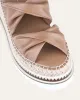 ELENA ESPADRILLE SLIDES TAN LEATHER sold by Jo Mercer