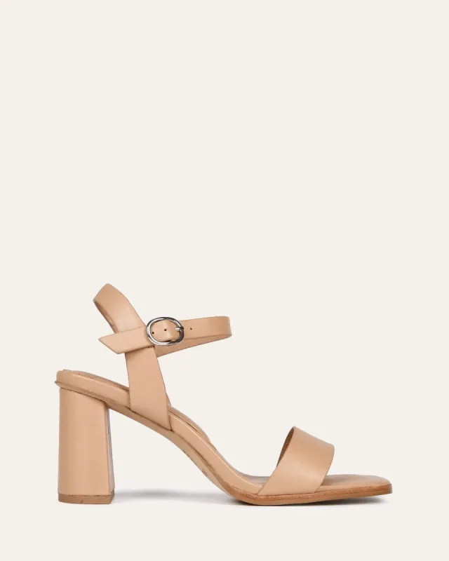 CALAIS HIGH HEEL SANDALS BEIGE LEATHER sold by Jo Mercer