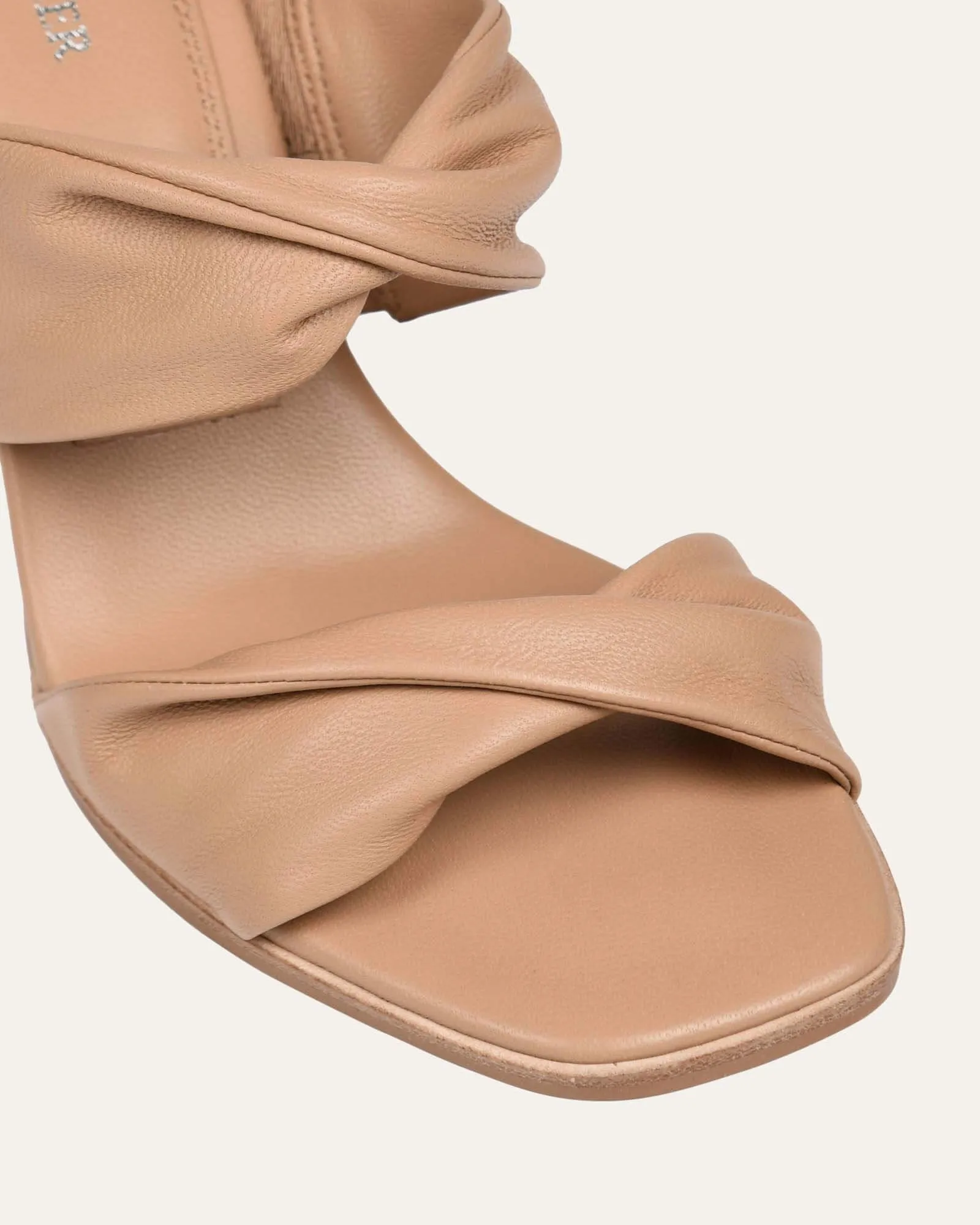 CAYLIE HIGH HEEL SANDALS BEIGE LEATHER sold by Jo Mercer product image thumbnail 4