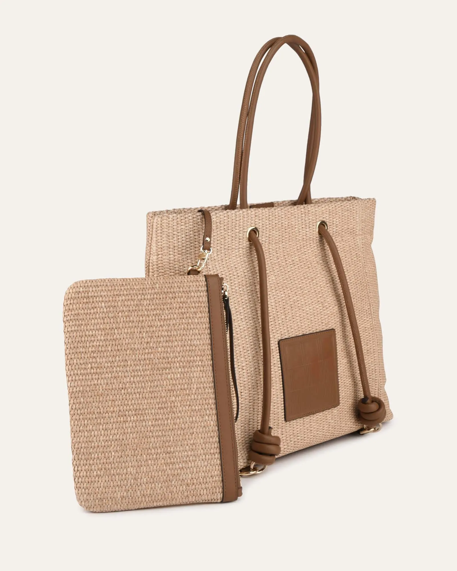 ST TROPEZ TOTE BAG NATURAL TAN MULTI sold by Jo Mercer product image thumbnail 5