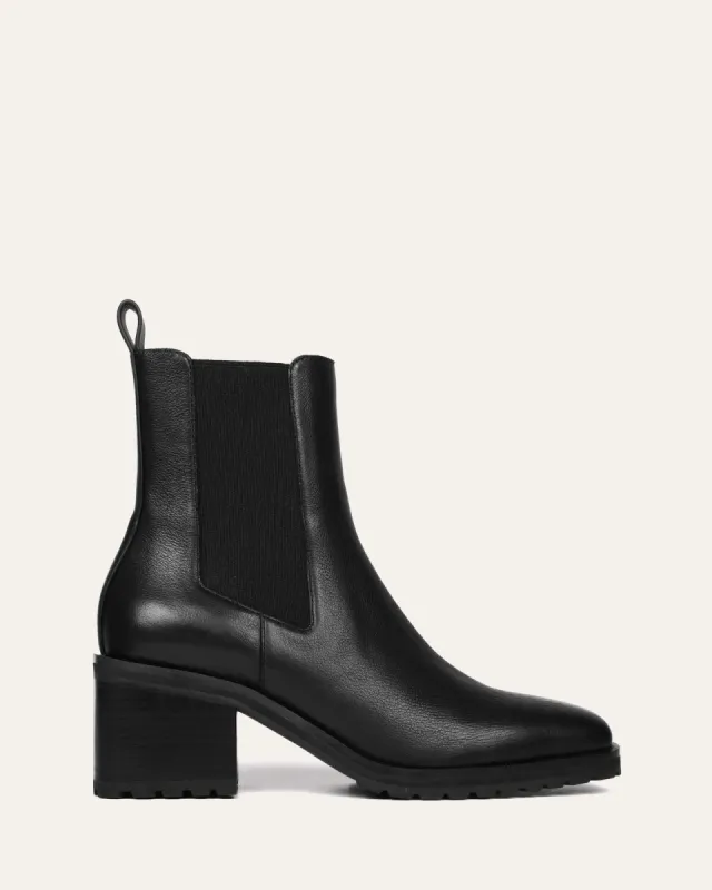 HARLEY MID ANKLE BOOTS BLACK LEATHER sold by Jo Mercer