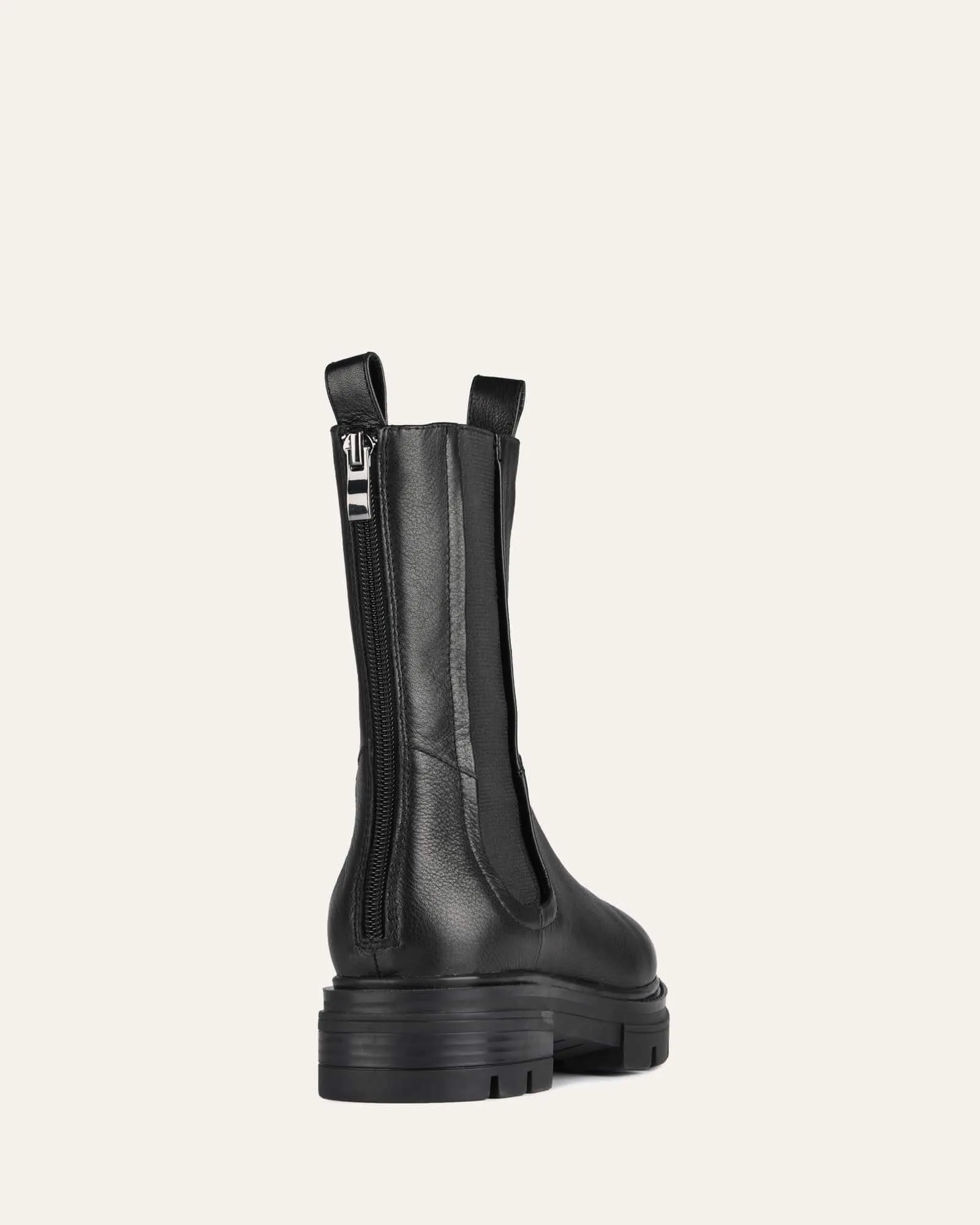 BRAXTON FLAT ANKLE BOOTS BLACK LEATHER sold by Jo Mercer product image thumbnail 5