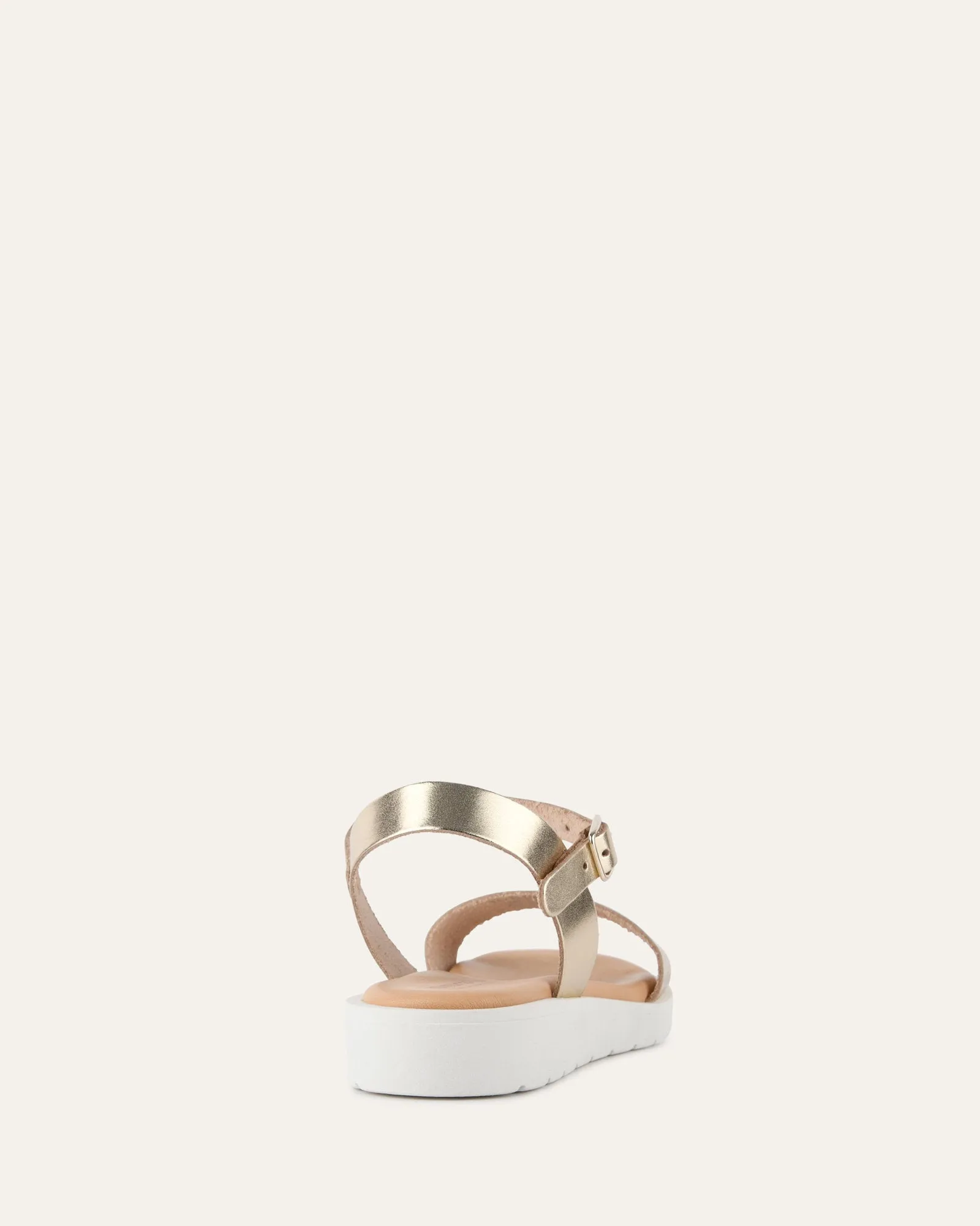 ROBIN FLAT SANDALS GOLD LEATHER sold by Jo Mercer product image thumbnail 4
