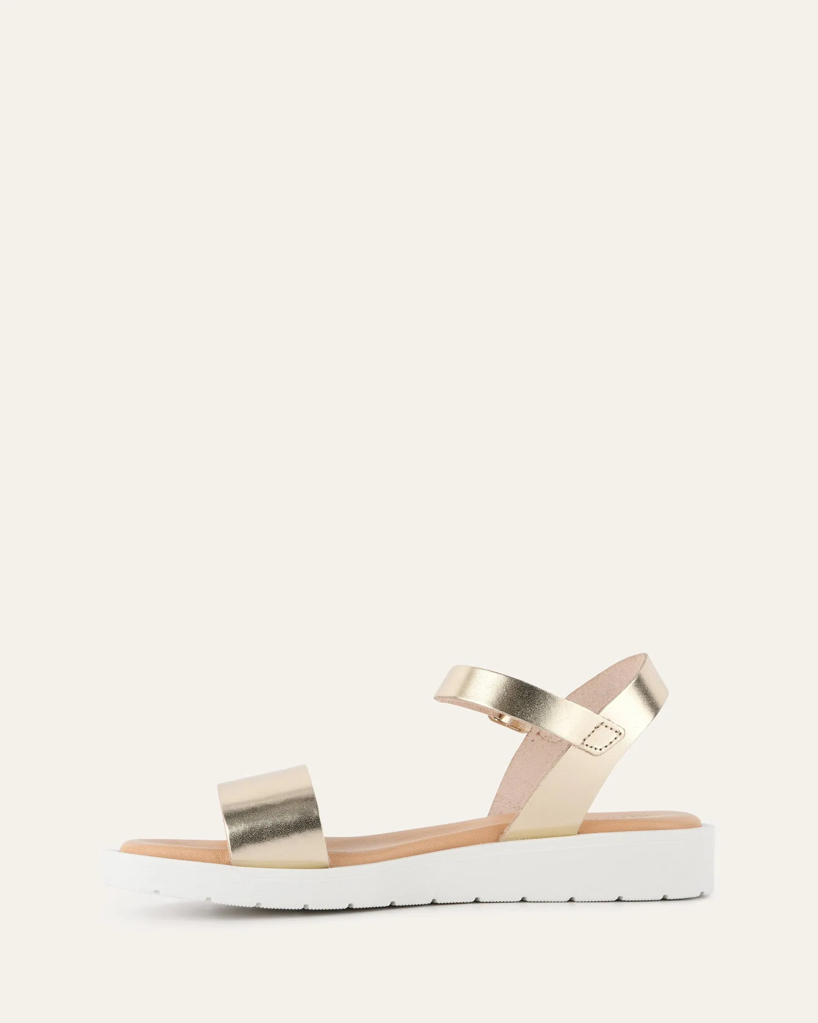 ROBIN FLAT SANDALS GOLD LEATHER sold by Jo Mercer product image thumbnail 5