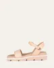 ILLUSION FLAT WEDGE SANDALS NATURAL RAFFIA sold by Jo Mercer