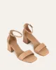 LURA MID HEEL SANDALS CAMEL LEATHER sold by Jo Mercer
