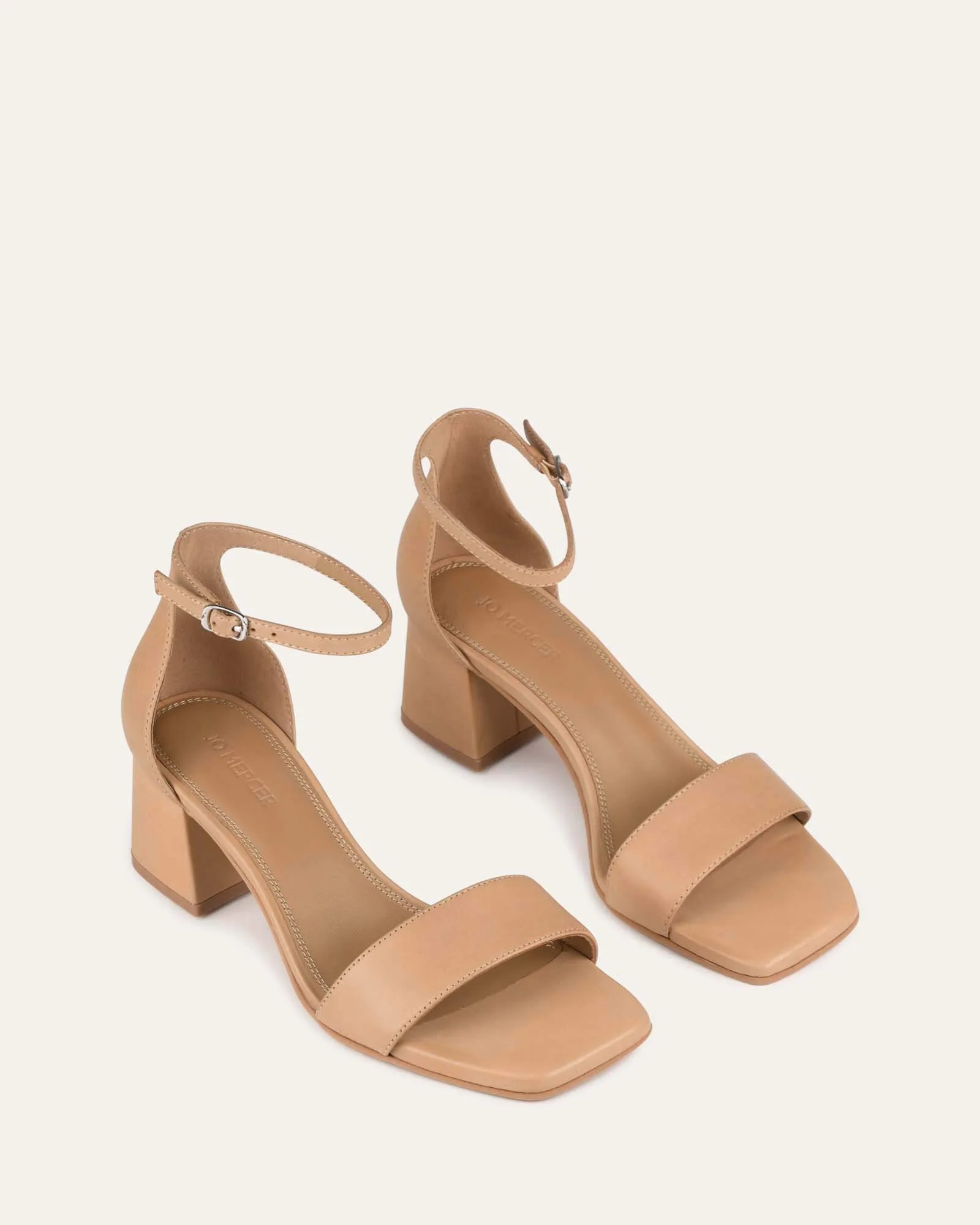 LURA MID HEEL SANDALS CAMEL LEATHER sold by Jo Mercer product image thumbnail 3