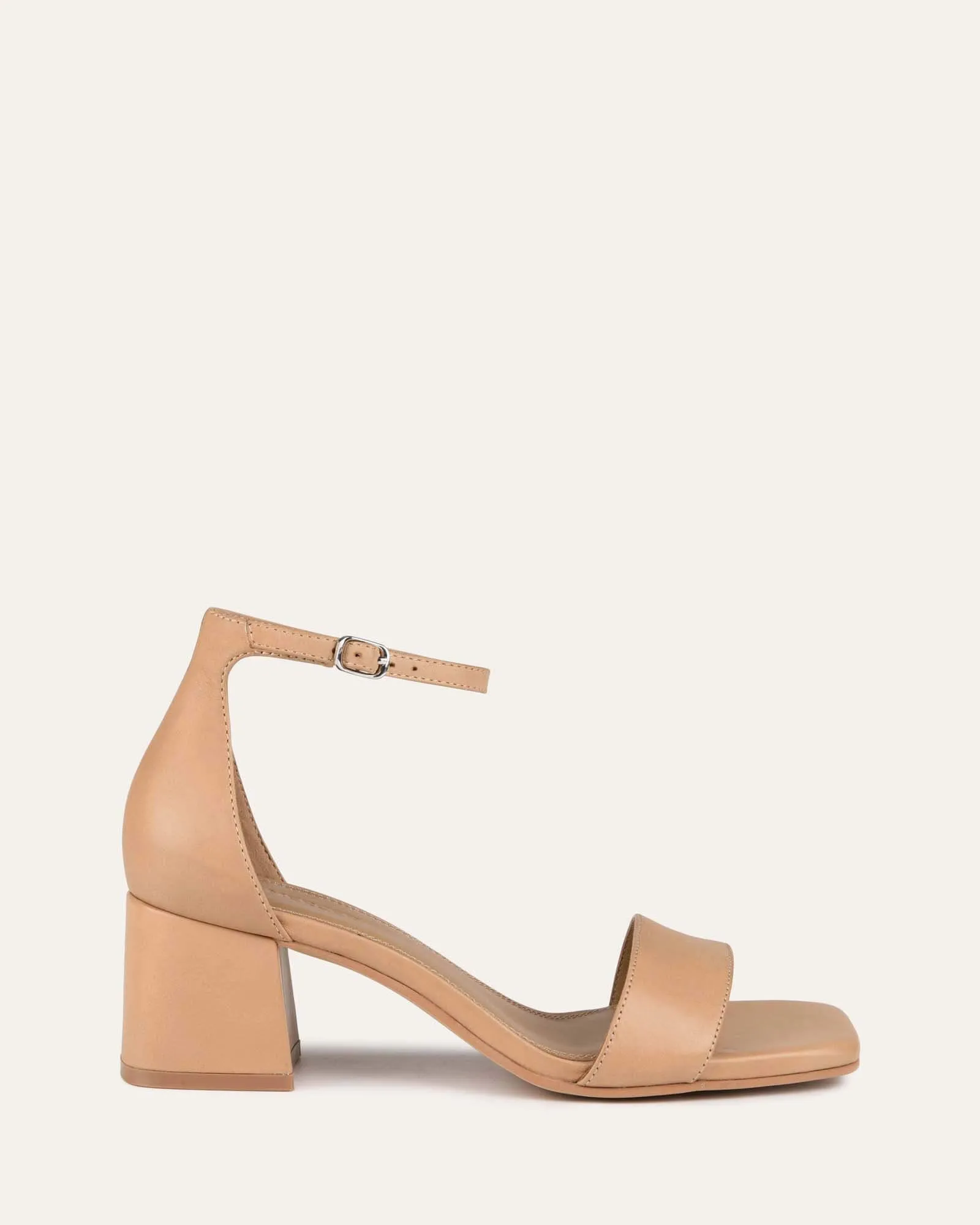 LURA MID HEEL SANDALS CAMEL LEATHER sold by Jo Mercer