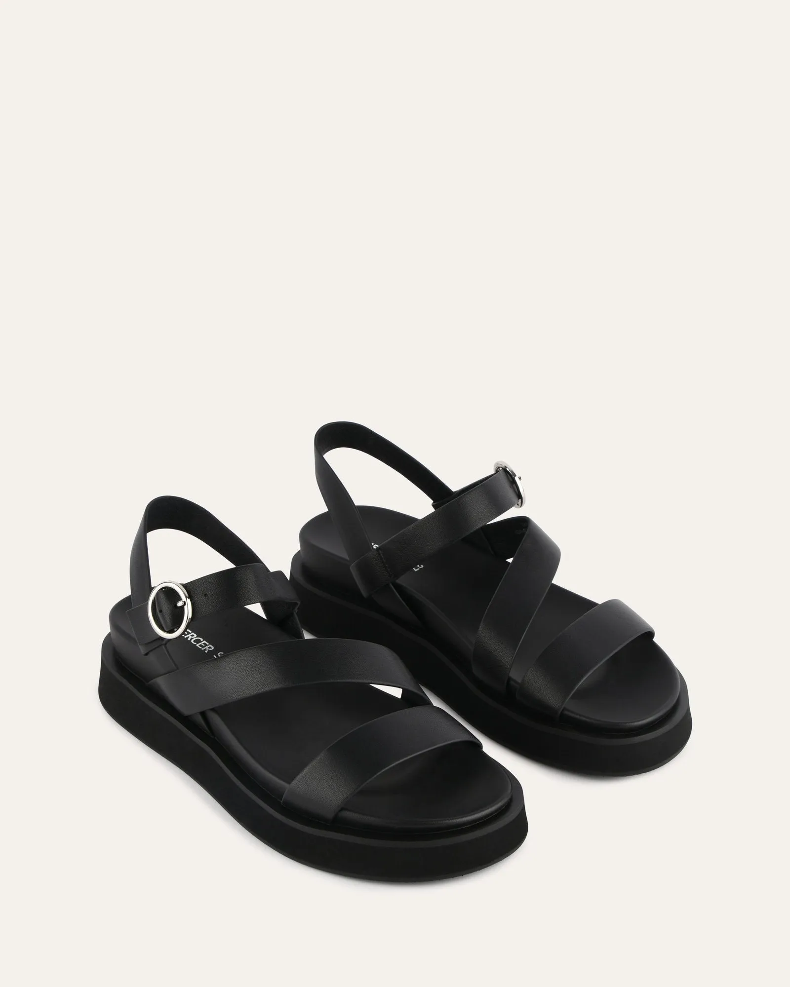 MARAIS FLAT SANDALS BLACK LEATHER sold by Jo Mercer product image thumbnail 2