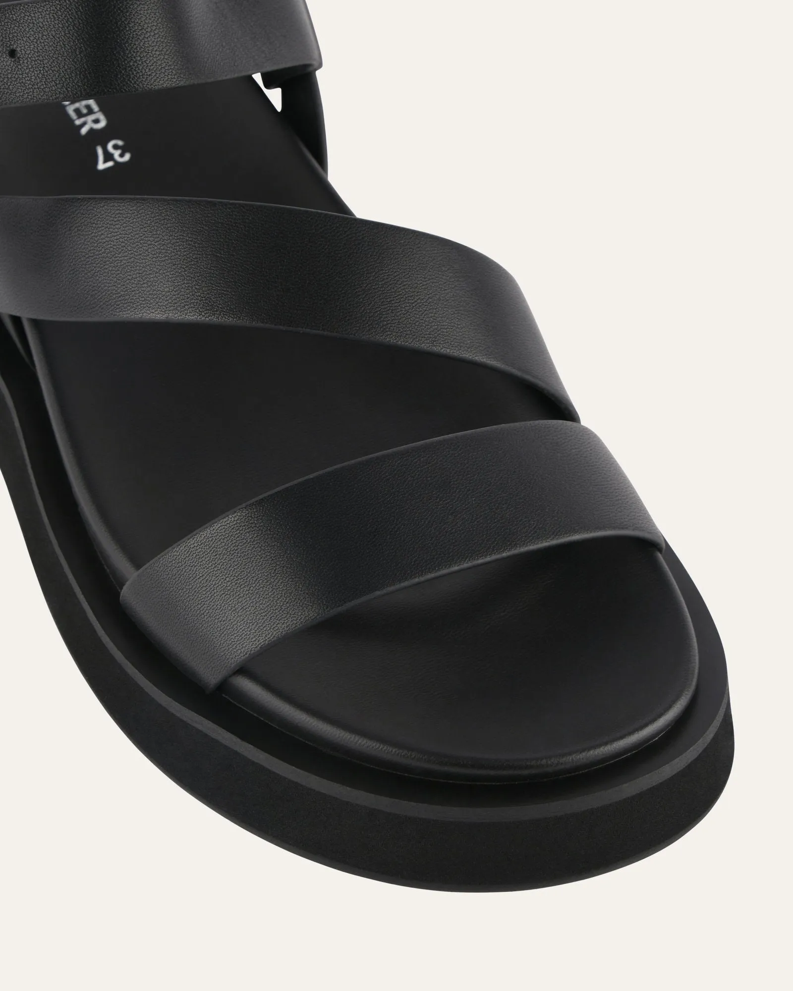 MARAIS FLAT SANDALS BLACK LEATHER sold by Jo Mercer product image thumbnail 3