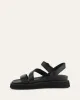 MARAIS FLAT SANDALS BLACK LEATHER sold by Jo Mercer