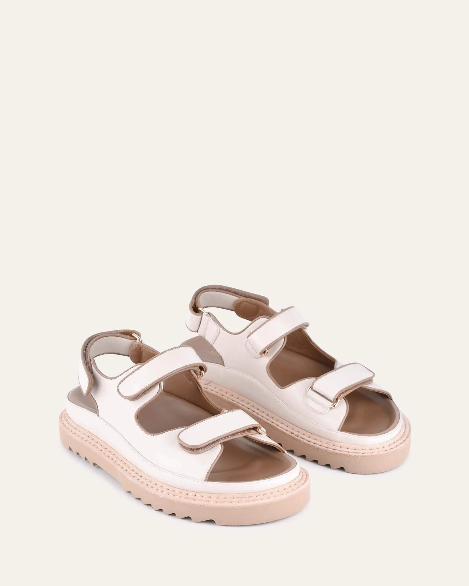 VITO FLAT SANDALS OFF WHITE MULTI LEATHER sold by Jo Mercer product image thumbnail 3
