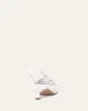 MONICA MID HEEL SANDALS WHITE LEATHER sold by Jo Mercer