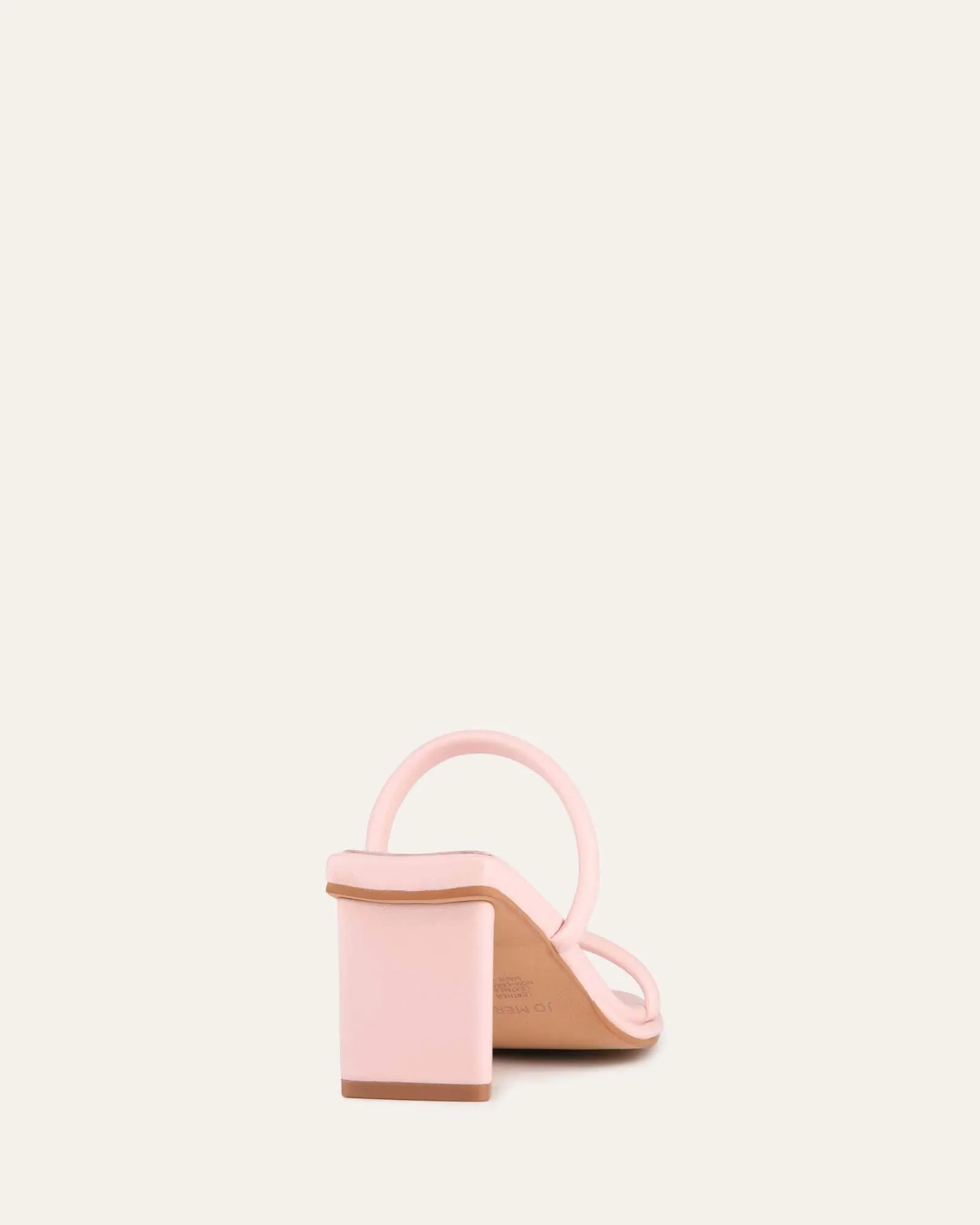 MIMI MID HEEL SANDALS SOFT PINK LEATHER sold by Jo Mercer product image thumbnail 4