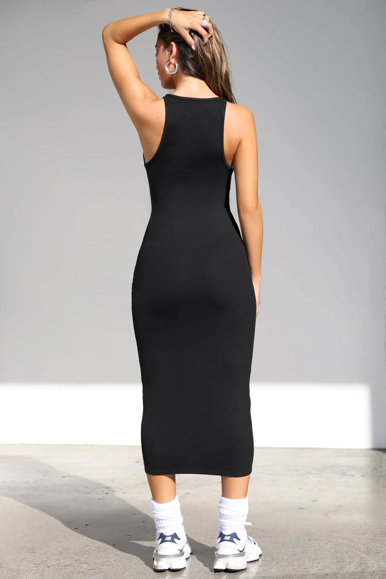 Plunge Tie Midi Dress sold by Joah Brown product image thumbnail 3