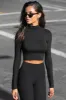 Cropped Mock Neck Long Sleeve sold by Joah Brown