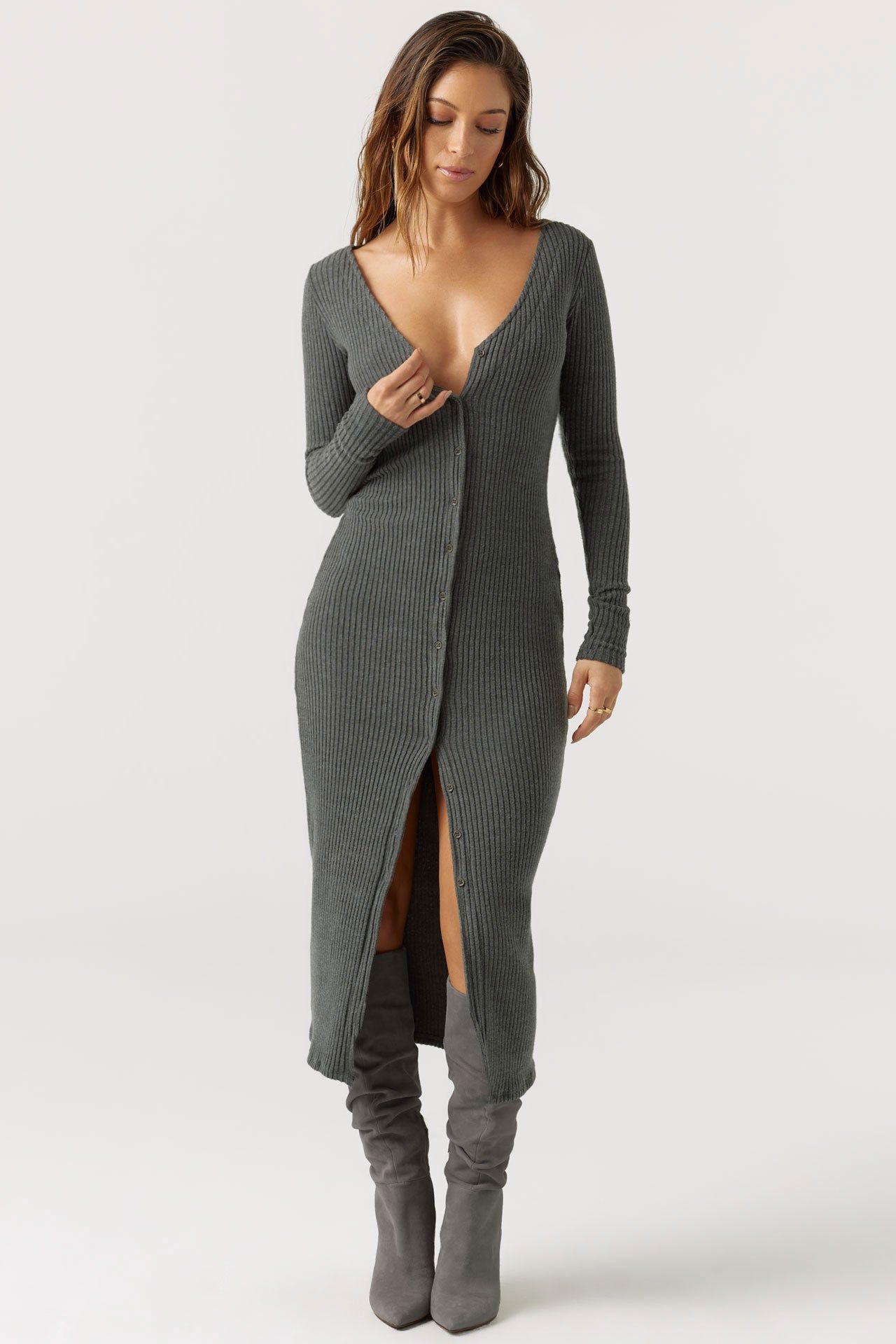 Button Down Midi Dress sold by Joah Brown product image thumbnail 3